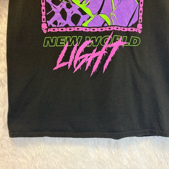 Death Note “God Of The New World Light” Neon Graphic T-Shirt | Size Medium 💚🩷💜 - Picture 9 of 12